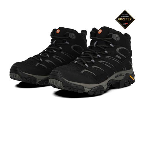 Merrell Femmes Moab 2 Mid Gore-Tex Chaussures De Marche Noir Sport Extérieur - 40 1/2