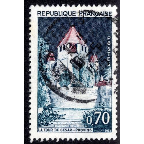 Timbre La Tour De Cesar - Provins,République Française,Postes,1964