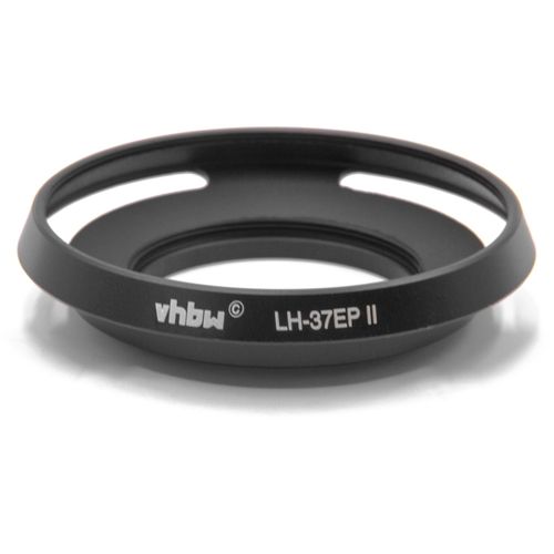 vhbw Pare-soleil compatible avec Panasonic Lumix DMC-LX7 objectif 37mm - Cache, noir, métal, rond