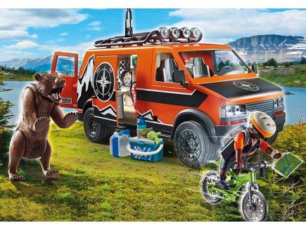 Playmobil Off Road Action 70660 Van Aventure Et Explorateur - Vehicule Tout Terrain - Vie Sauvage