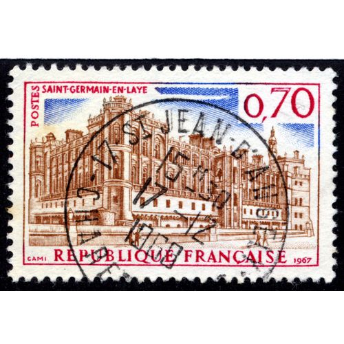 Timbre Saint Germain En Lay,1967,0,70,République Française,Postes.