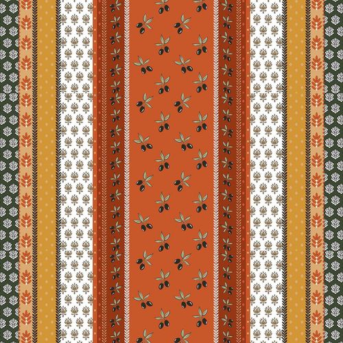 Toile Cirée Au Mètre - Largeur 140 Cm - Provence Terracotta - Terracotta Terracotta