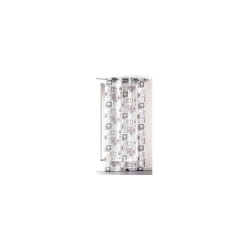 Panneau Voile - Oeillets - 140 X 240 Cm - Starly - Deux Coloris - Blanc Blanc