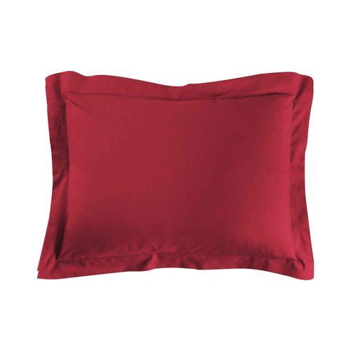 Taie D'oreiller Rectangle 50x70 Cm - 100% Coton - Bordeaux Bordeaux