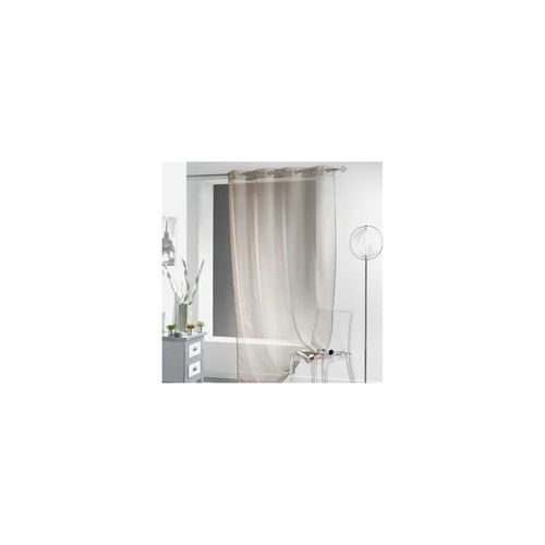 Panneau Voile - Oeillets - 140 X 240 Cm - Lissea - Différents Coloris - Taupe Taupe