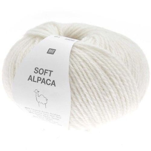Pelote De Laine Et Alpaga Soft Alpaca - Rico Design 11 Crème