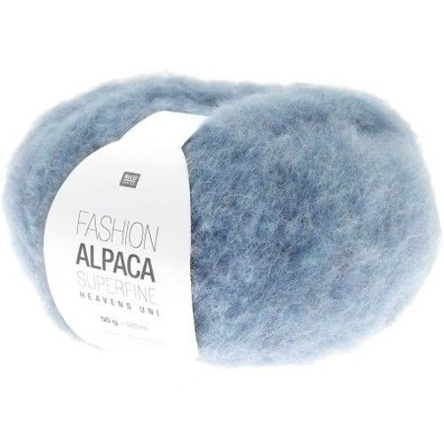 Fil De Laine À Tricoter Fashion Alpaca Superfine Heavens Uni - Rico Design 06 Bleu Aqua