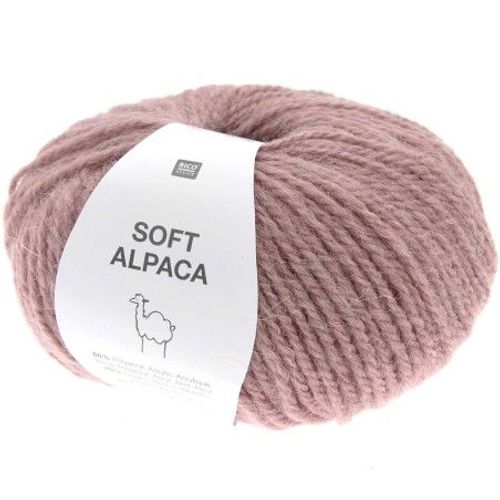 Pelote De Laine Et Alpaga Soft Alpaca - Rico Design 07 Rose