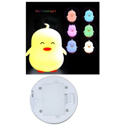 Veilleuse Led Pingouin À Capteur Tactile, Télécommande 9 Tons, Veilleuse En Silicone Pour Chambre D'enfant Et Bébé, Chargeur Usb, Cadeau Idéal