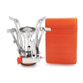 Mini réchaud de Camping pliable, 1 pièce, fourneau à gaz d'extérieur, Portable, pour pique nique, cuisinière fendue, brûleur antidérapant