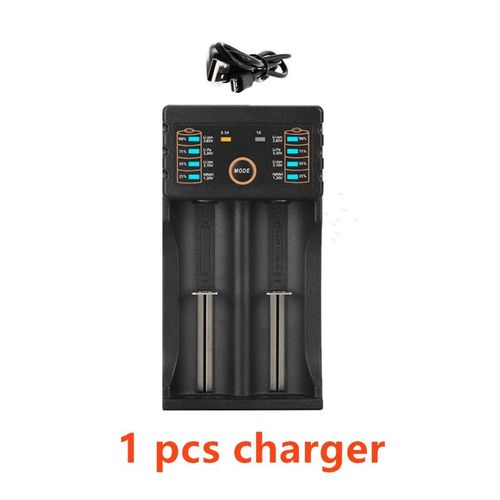 Batterie lithium ion rechargeable, 18650 V, 3.7 mAh, avec chargeur,...