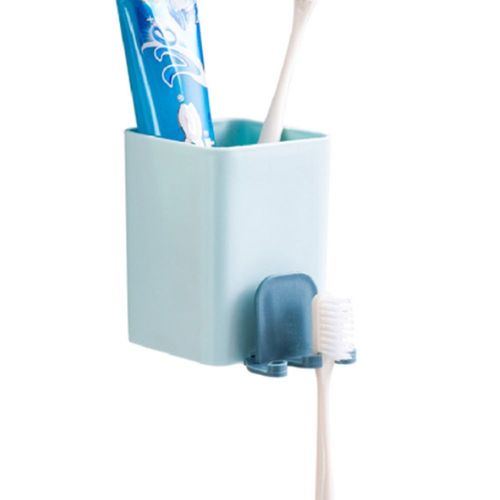Porte brosse à dents mural multifonctionnel, support de stockage de dentifrice, distributeur de brosse à dents auto rasoir, salle de bains sans poinçon
