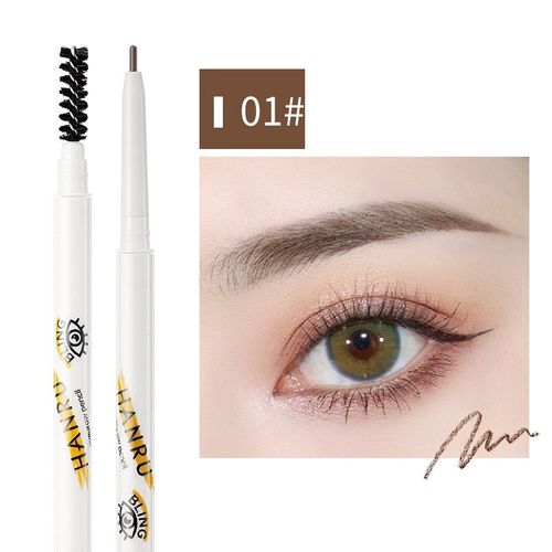 Crayon À Sourcils Étanche, Cosmétique, Rehausseur De Sourcils, Stylo De Tatouage Marron Avec Brosse 