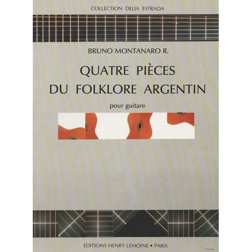 4 Pièces Du Folklore Argentin Pour Guitare