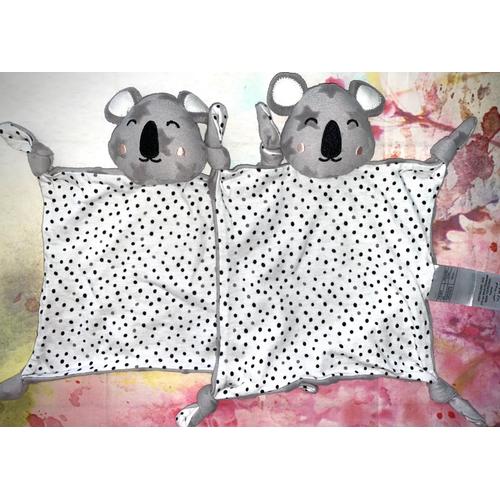 Doudou Koala Vertbaudet Gris Blanc Etoiles Lot De Deux Koalas Doudous Peluches Jouets Bebe Naissance