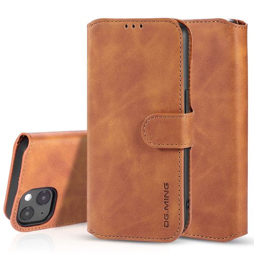 Coque Iphone 13 Mini, Etui Iphone 13 Mini, Etui À Rabat Horizontal Iphone 13 Mini, Portefeuille Etui En Cuir Pu Premium Housse Pour Iphone 13 Mini(Kaki)