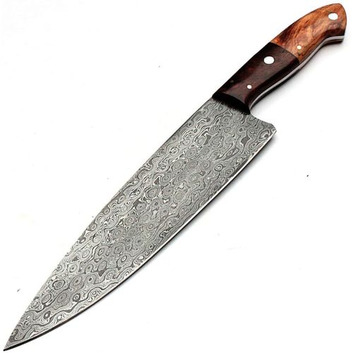 Couteau Avec Lame De 22 Cm En Acier Marron