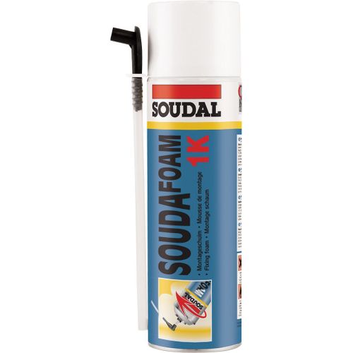 Mousse manuelle 1k champagne aérosol 500 ml - Soudal - 108804