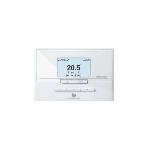 Thermostat filaire programmable auto-alimenté exacontrol E7 C - Saunier Duval - 0020118071