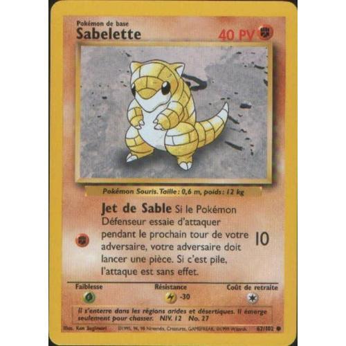 Sabelette (Set De Base, Vf, N°62/102)