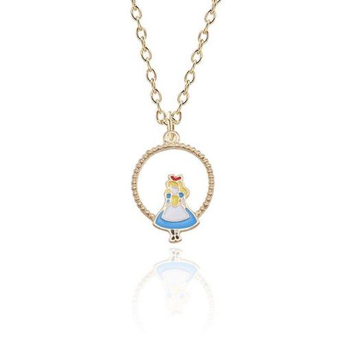 Blue Alice Girl -Alice Au Pays Des Merveilles Bijoux Doux Émail Dessin Animé Fée Déesse Horloge Lapin Pendentifs À Breloque Animal C