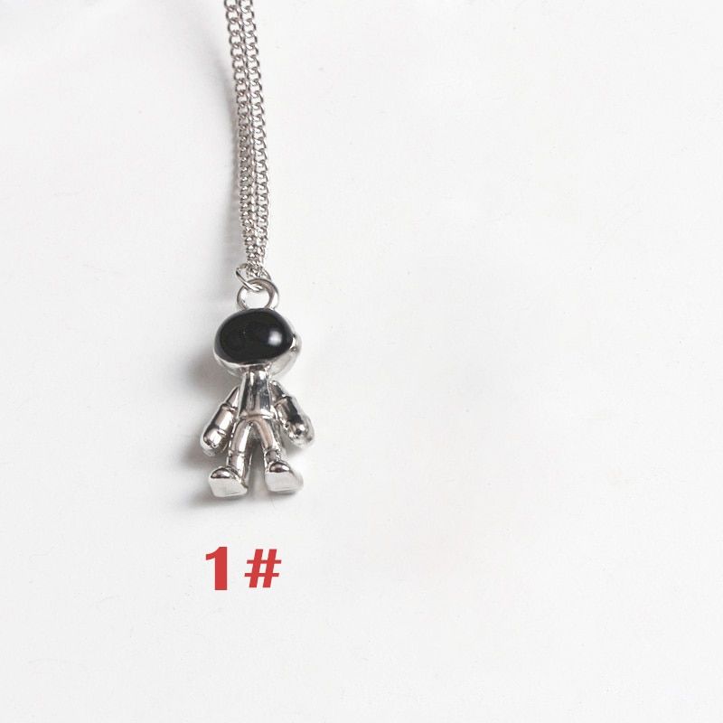 Style 1 -Hommes/Femmes Créativité Espace Astronaute Robot Bulle Chien Pendentif Collier Hip Hop Rue Pop Personnalité Punk Bijoux Ven