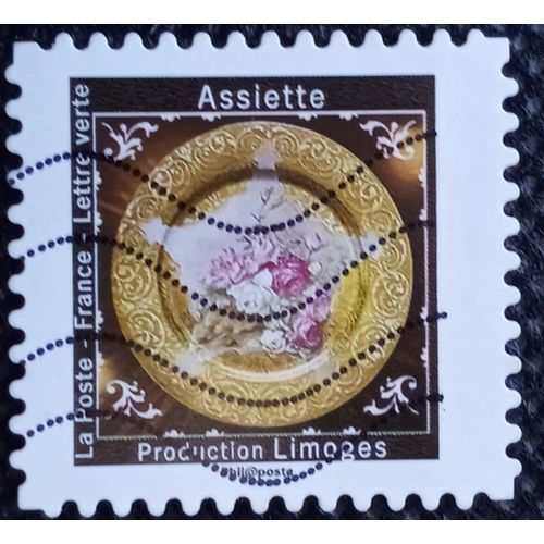 France 2019 Timbre Oblitéré Yt 1786 - Carnet Au Pays Des Merveilles - Artisanat : Assiette Production Limoges Limoges, Cité De La Céramique