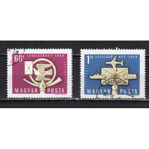 Timbres De Poste Aérienne De Hongrie