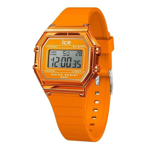 Montre Ice Watch Digit Retro Neon Orange Clear Small