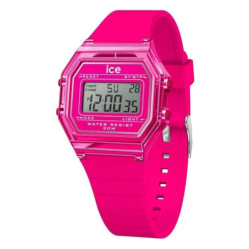 Montre Ice Watch Digit Retro Neon Pink Clear Small