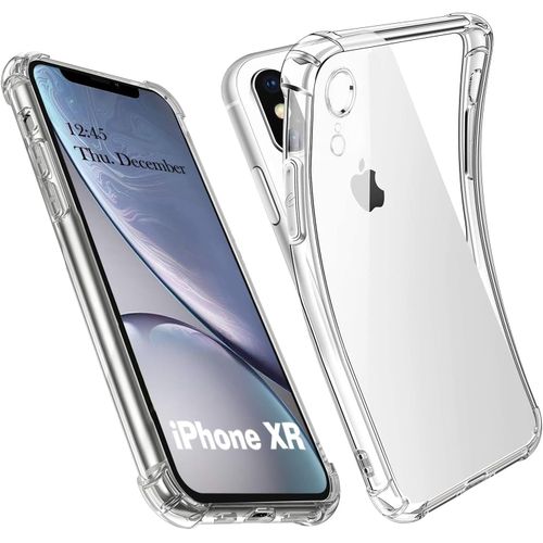 Coque Pour Iphone Xr, Housse Etui En Transparent Silicone Tpu Souple [Bumper Avec Coins Renforcés], Protection Antichoc Claire Compatible Avec (Transparent, Iphone Xr)
