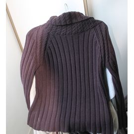 Pull Marron Côtelé