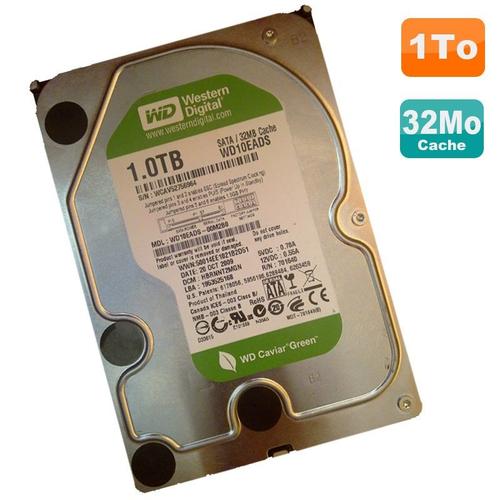 Disque Dur 1To Western Digital WD10EADS-00M2B0 3.5" SATA Caviar Green 32Mo