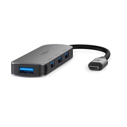 Nedis Ccgb64220gy01 Hub & Concentrateur Usb 3.2 Gen 1 (3.1 Gen 1) Typ