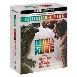 Monsterverse (Godzilla/Kong) - Collection 4 Films : Godzilla + Godzilla : Roi Des Monstres + Kong : Skull Island + Godzilla Vs Kong - 4k Ultra Hd + Blu-Ray