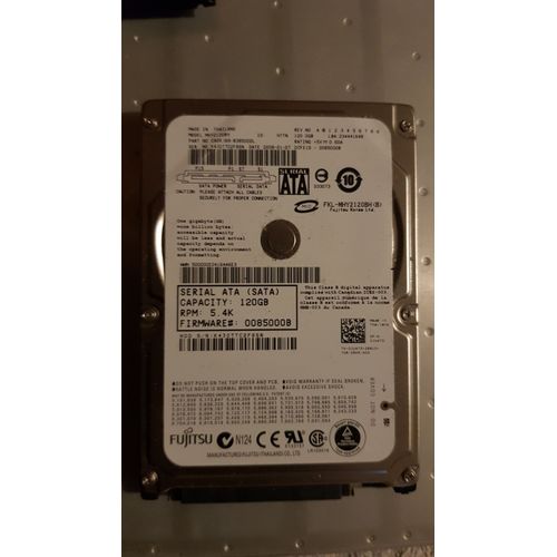 Disque dur Fujitsu 120 Go 2.5" Sata MHY2120BH