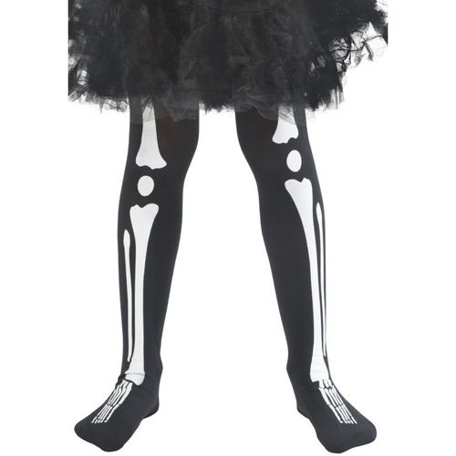 Collants Squelette Enfant Halloween - Taille: 7 À 12 Ans (125-148 Cm)
