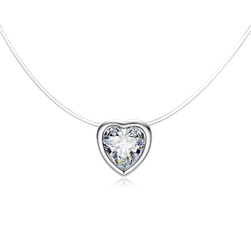 19 -Collier Ras Du Cou Coréen En Zircon Pour Femmes,Chaîne Invisible,Arbre De Vie,Nouvelle Ligne De Pêche