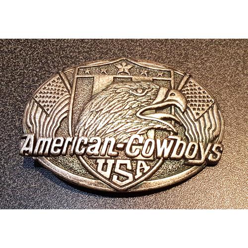 Boucle De Ceinture "American Cowboy Usa"