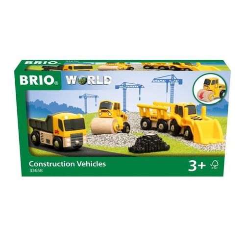 Brio 33658 Coffret De 3 Engins De Chantier