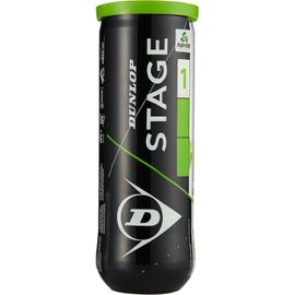 Tube De 3 Balles De Tennis Dunlop Stage 1 Vert