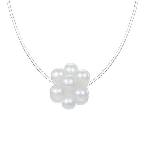 6 -Collier Ras Du Cou Coréen En Zircon Pour Femmes,Chaîne Invisible,Arbre De Vie,Nouvelle Ligne De Pêche