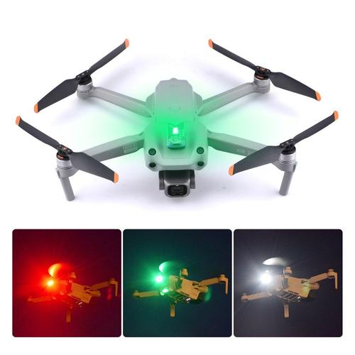 Lumière De Drone Compatible Avec Dji Air 2s/Mavic 2 Zoom/Mavic Pro/Dji Spark 3 Couleurs, Lumière Anti Collision Réglable 3.5km Visible-Générique