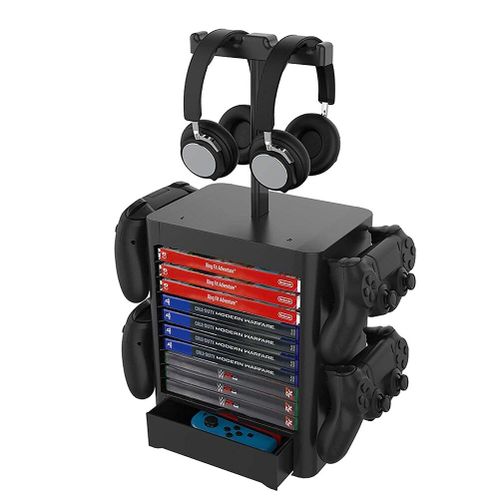Support Vertical De Stockage De Disques, Pour Jeux, Casque, Compatible Avec Ps4, Xbox Series X, Xbox One, Nintendo Switch
