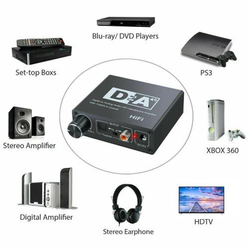 Convertisseur DAC Audio Coaxial optique numérique, convertisseur Audio Coaxial optique numérique, commutateur bidirectionnel, adaptateur Audio