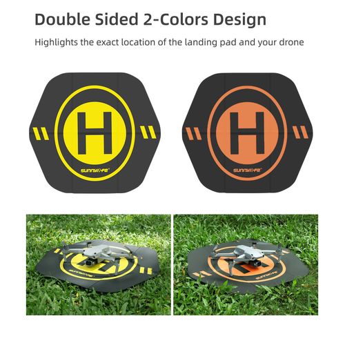 Tablier Hexagonal En Cuir Pour Drone Dji Mini Se/Air 2s, Pliable, Couleur Double Face, Imperméable, Pour Le Décollage Et L'atterrissage-Générique