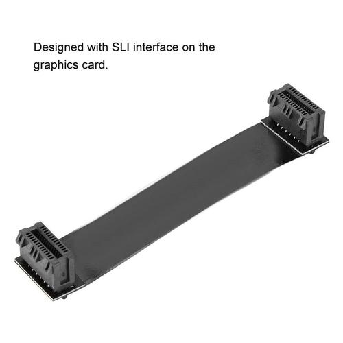 Câble SLI Bridge Flexible pour GPU, carte VGA, double carte graphique, 10cm, connecteur de pont pour nVidia