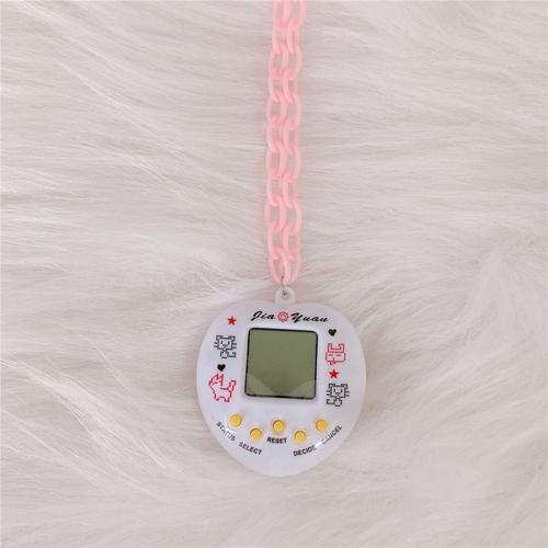 2 -Console De Jeu Électronique Pour Animaux De Compagnie,Collier Pendentif Pour Femmes Et Hommes,Coloré,Vintage,Jouet Drôle,Ras