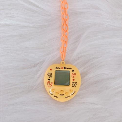 10 -Console De Jeu Électronique Pour Animaux De Compagnie,Collier Pendentif Pour Femmes Et Hommes,Coloré,Vintage,Jouet Drôle,Ra