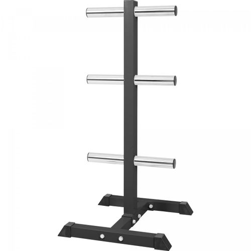 Gorilla Sports - Rack De Rangement Pour Poids Disques Olympique 51mm Noir